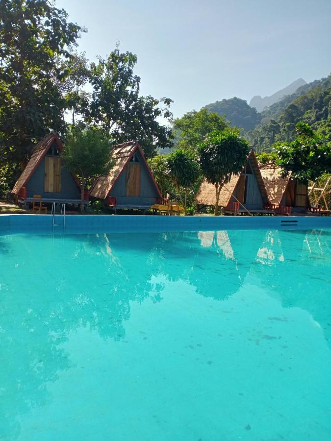 Nongkhiaw Campingsite Swimming Pool Hotel Ban Phathok Exterior foto